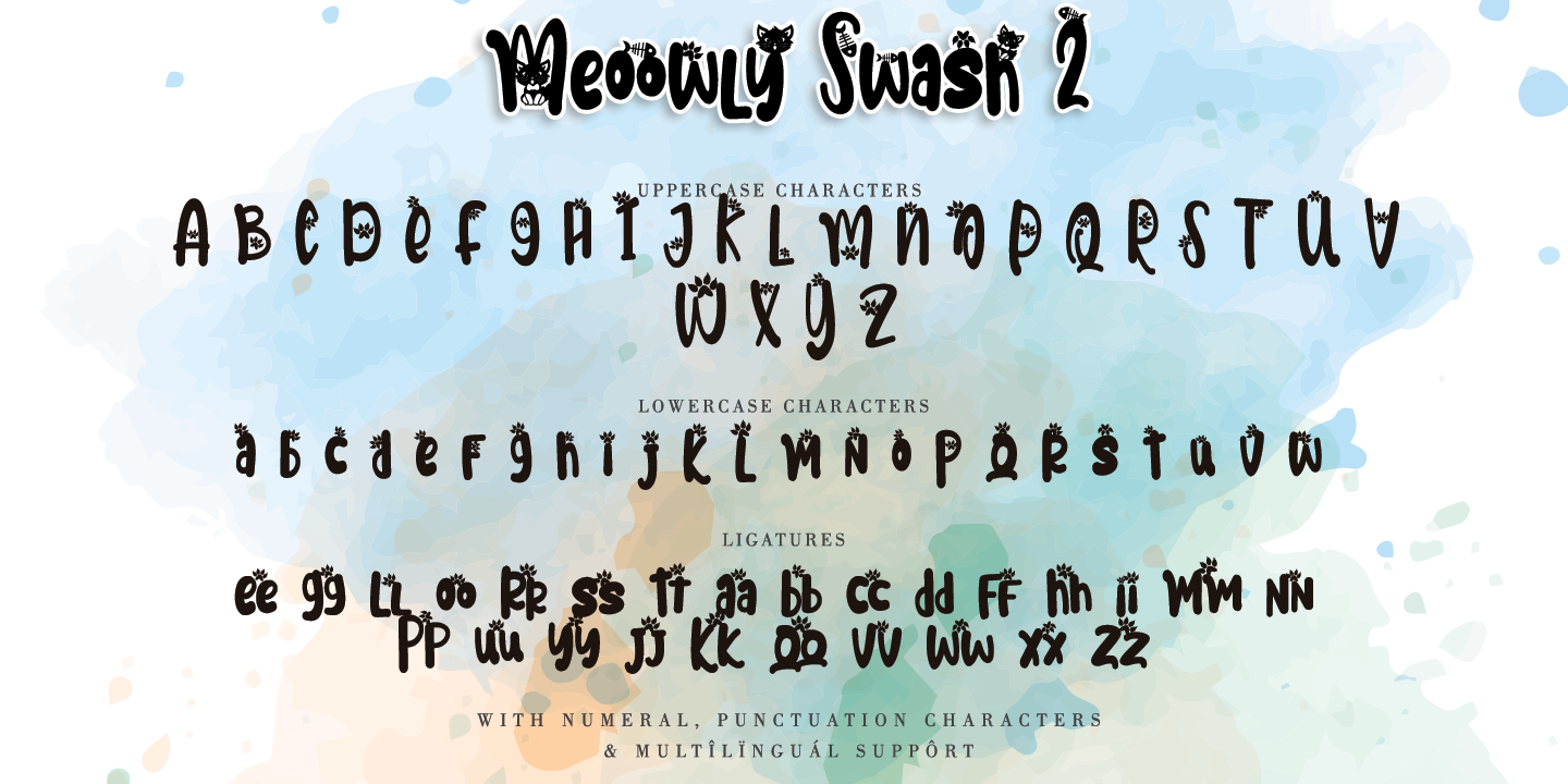 Meoowly Swash 2 Font preview